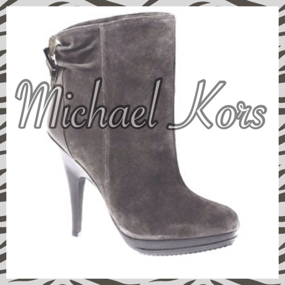 Michael Kors Webster Belted Bootie Grey